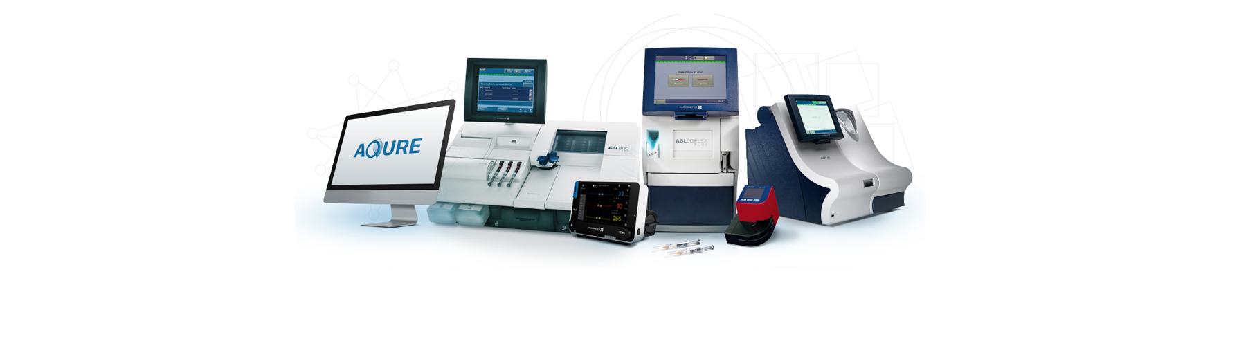 Image of multiple Radiometer products and solutions